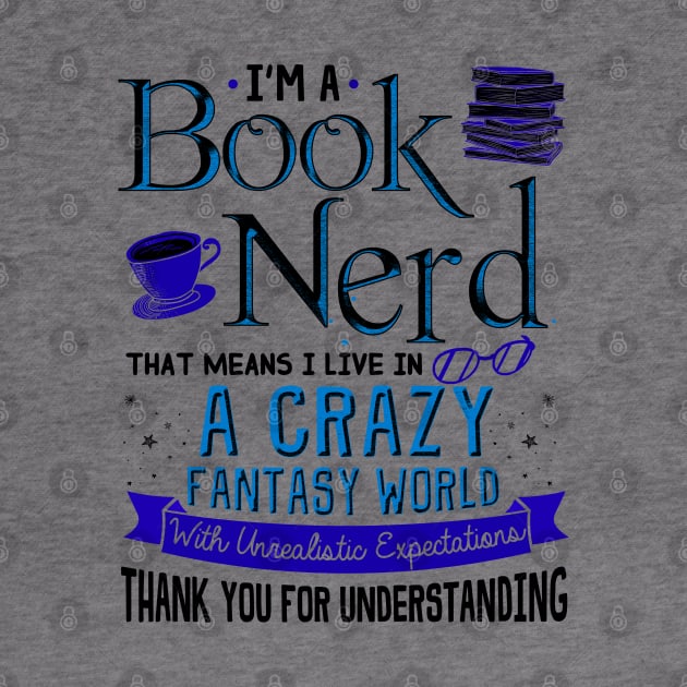 Book Nerd Funny Gift by KsuAnn